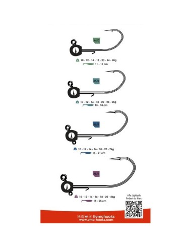 JIG HEAD VMC BULLET JIG Nº2 x4