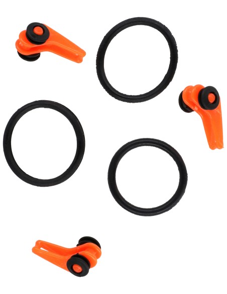 CLIP PARA SEÑUELO ADJUSTABLE ORANGE 3 pcs.