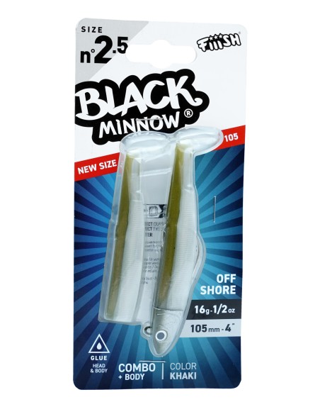 COMBO BLACK MINNOW 105 OFF SHORE 16G - KHAKI