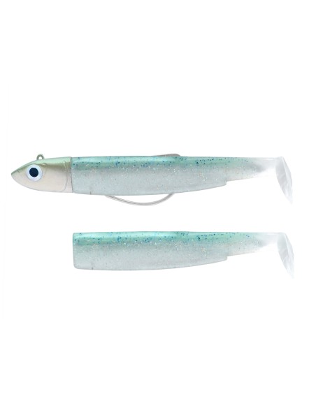 COMBO BLACK MINNOW 70 OFF SHORE 6G GREEN GLITTER COLOR EXCLUSIVO ESPAÑA