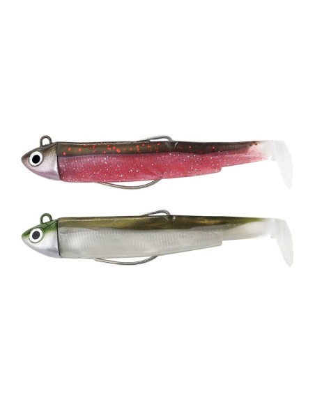 DOBLE COMBO BLACK MINNOW 70 SEARCH 4.5G PINK + KHAKI