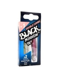 DOBLE COMBO BLACK MINNOW 70 SEARCH 4.5G PINK + KHAKI 2