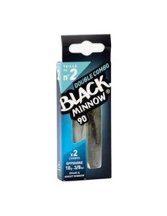 DOBLE COMBO BLACK MINNOW 90 OFF SHORE 10G KHAKI + GHOST... 2
