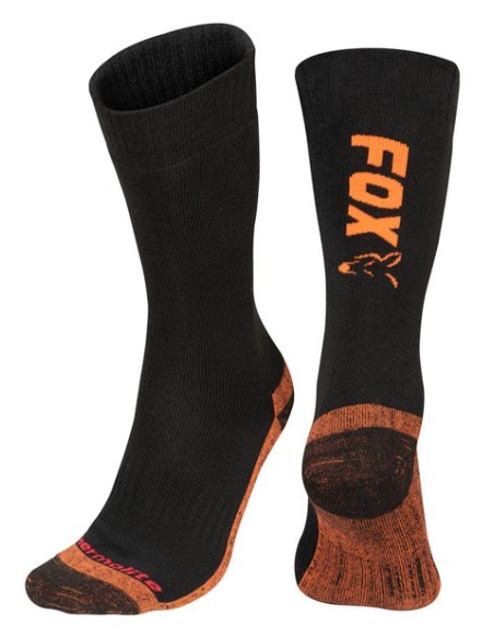 CALCETINES FOX TERMO BLACK-ORANGE SOCKS 44-47