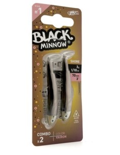 DOBLE COMBO BLACK MINNOW 70 SHORE 3G VAIRON 2
