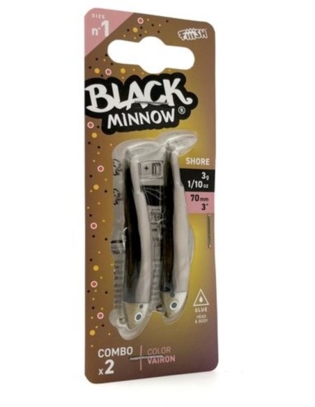 DOBLE COMBO BLACK MINNOW 70 SHORE 3G VAIRON
