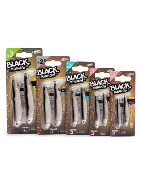 DOBLE COMBO BLACK MINNOW 105 SHORE 8G VAIRON
