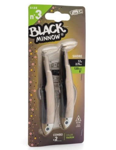 DOBLE COMBO BLACK MINNOW 120 SHORE 12G VAIRON