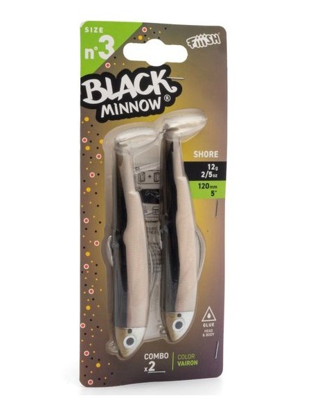 DOBLE COMBO BLACK MINNOW 120 SHORE 12G VAIRON