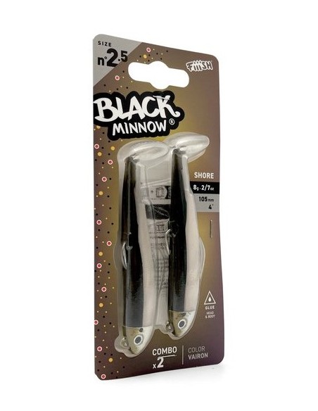 DOBLE COMBO BLACK MINNOW 105 SHORE 8G VAIRON
