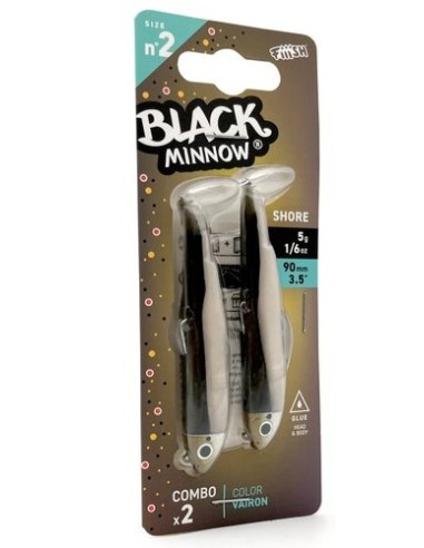 DOBLE COMBO BLACK MINNOW 90 SHORE 5G VAIRON
