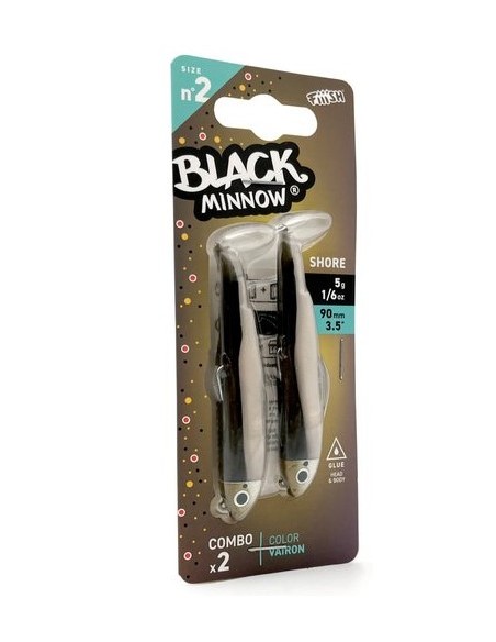 DOBLE COMBO BLACK MINNOW 90 SHORE 5G VAIRON