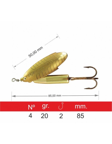 CUCHARILLA EVIA POPPER LASTRADA ORO