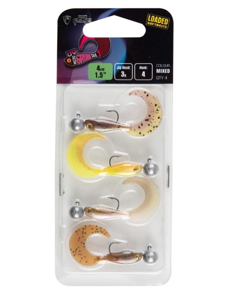 FOX RAGE ULTRA UV MICRO GRUB TAIL LOADED LURE PACK