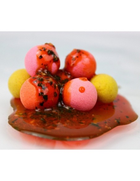 PRO ELITE BAITS FLUORO POP UP ROBIN RED GOLD 14MM