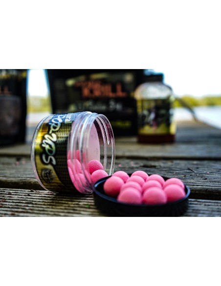 PRO ELITE BAITS FLUORO POP UP ANTARTIC KRILL GOLD 14MM