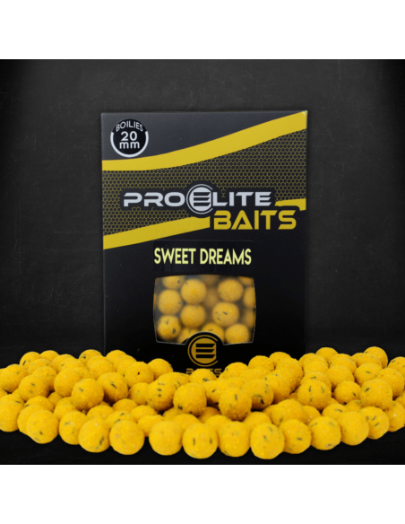 PRO ELITE BAITS BOILIES SWEET DREAMS GOLD 20MM 1KG
