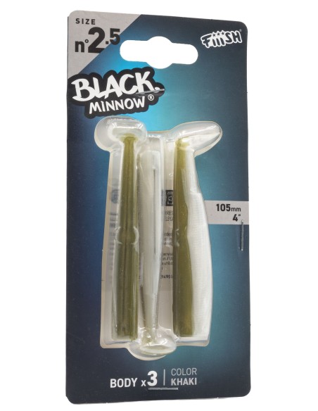 CUERPOS BLACK MINNOW 105 KHAKI - X3