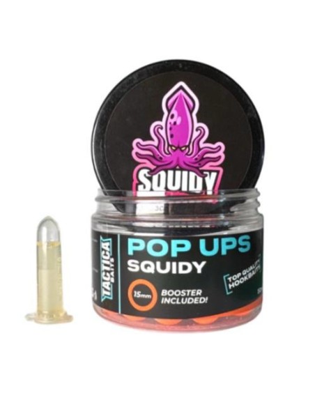 TACTICA BAITS SQUIDY POP UPS FLUORO ORANGE 150ml