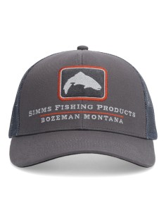 GORRA SIMMS DOUBLE HAUL TROUT ICON TRUCKER SLATE