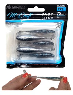 MIKADO M-CRAFT BABY SHAD 75mm - 5 pcs. 2