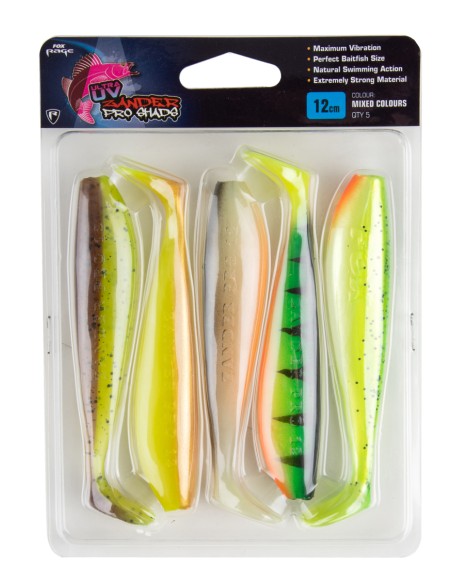 FOX RAGE ZANDER PRO SHAD 10 CM MIXED COLOUR NMC029