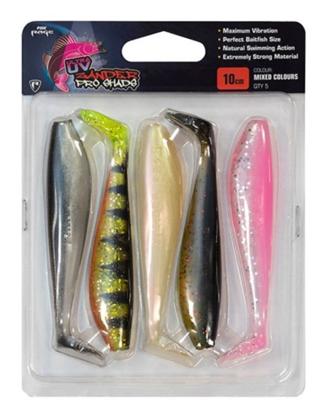 FOX RAGE ZANDER PRO SHAD 10 CM MIXED COLOUR NMC002