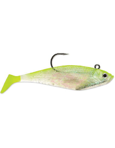STORM WILDEYE SWIM SHAD CHARTREUSE SILVER 15CM - 62G PACK 3