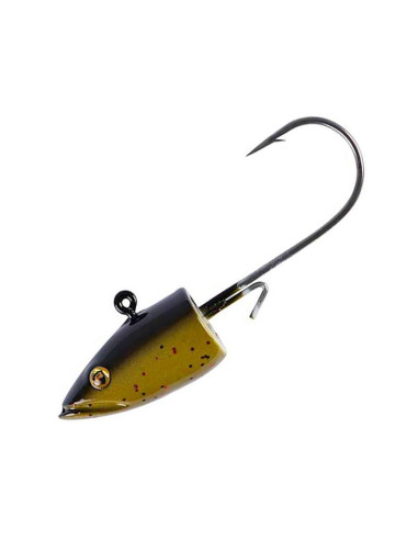 JIG FOX RAGE EEL HEAD 2/0 GREEN PUMPKIN