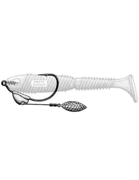 ANZUELO OWNER FLASHY SWIMMER 5164 - 8/0 WITH TWISTLOCK