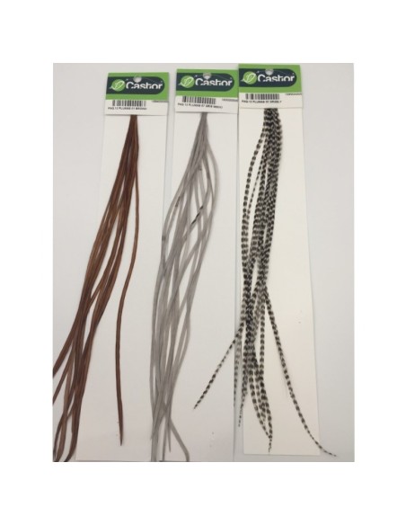 PAQ 12 PLUMAS COLGADERA PAJA DORADA