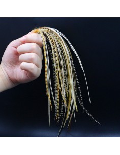 PAQ 12 PLUMAS COLGADERA GRIS CLARO