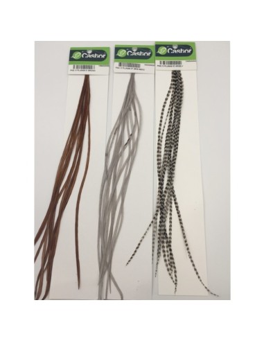 PAQ 12 PLUMAS COLGADERA GRIS CLARO