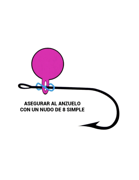 UNIBOBBER 1/4 PINK 6 PC