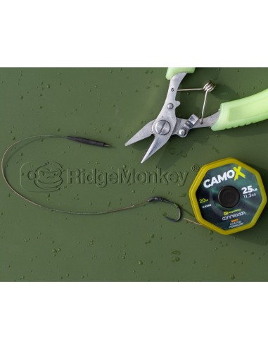 RIDGEMONKEY CAMOX SOFT COATED HOOKLINK 25LB