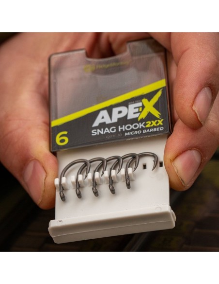 RIDGEMONKEY APE-X SNAG HOOK 2XX BARBED SIZE 4