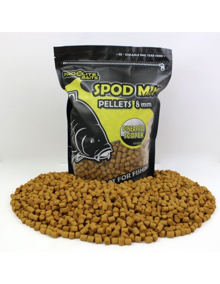 PRO ELITE BAITS SPOD MIX PIÑA & SCOPEX PELLETS 8MM