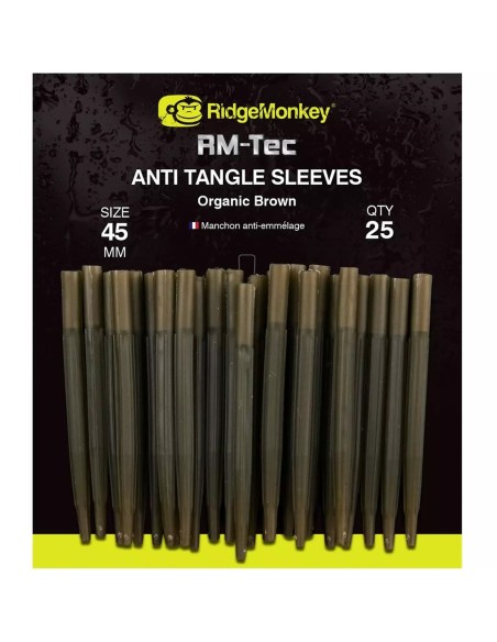 RIDGEMONKEY CONNEXION ANTI TANGLE SLEEVES ORGANIC BROWN LONG