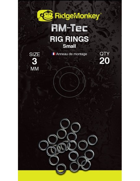 RIDGEMONKEY CONNEXION RIG RINGS 3MM S