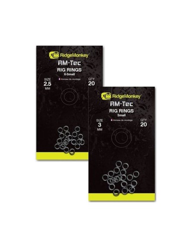 RIDGEMONKEY CONNEXION RIG RINGS 2.5MM XS
