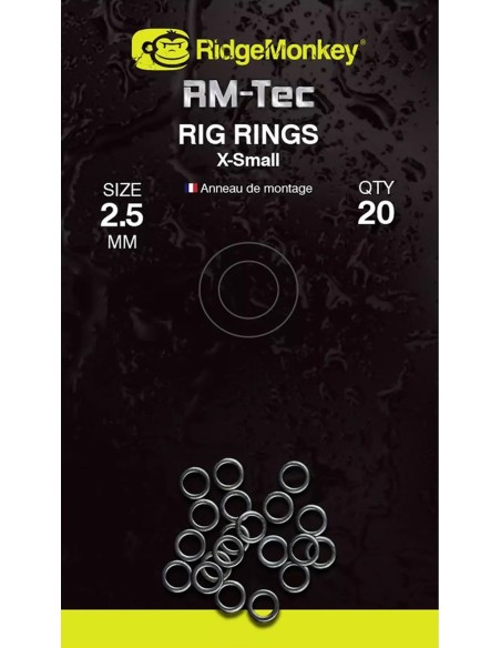 RIDGEMONKEY CONNEXION RIG RINGS 2.5MM XS