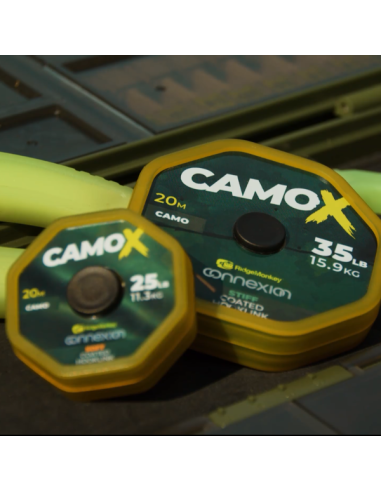 RIDGEMONKEY CAMOX STIFF COATED HOOKLINK 25LB