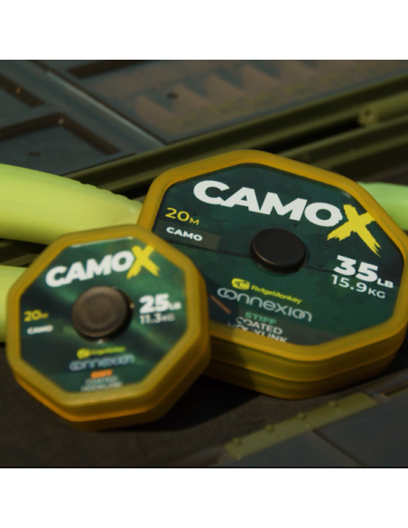 RIDGEMONKEY CAMOX STIFF COATED HOOKLINK 25LB