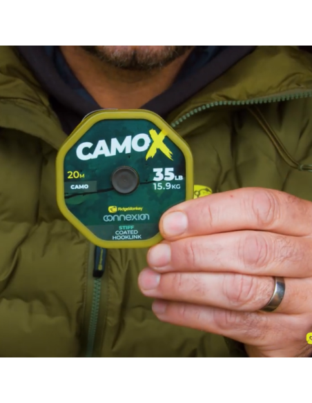 RIDGEMONKEY CAMOX STIFF COATED HOOKLINK 25LB
