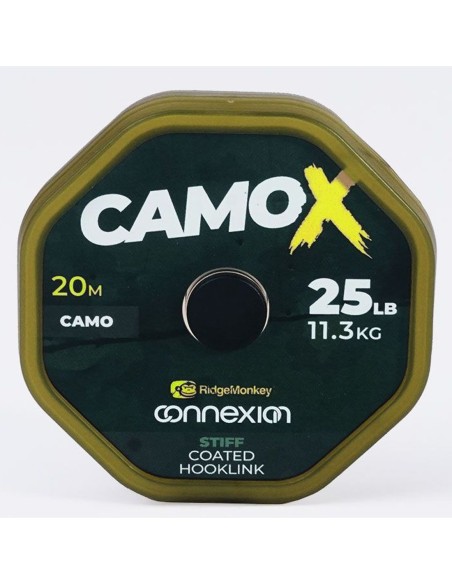 RIDGEMONKEY CAMOX STIFF COATED HOOKLINK 25LB