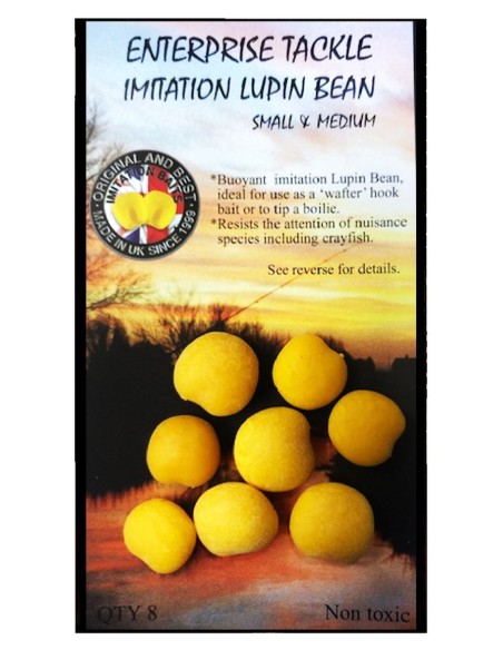ENTERPRISE TACKLE POP UP LUPIN BEAN SMALL&MEDIUM YELLOW