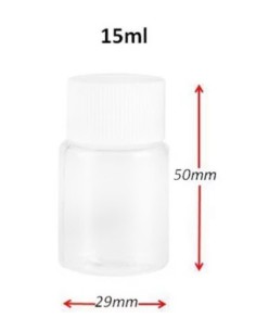 BOTE TRANSPARENTE (PACK DE 3 UNIDADES) 2