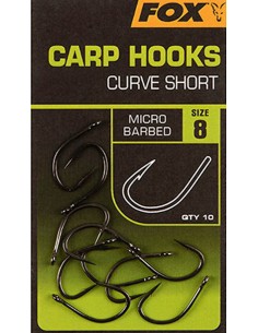 ANZUELOS FOX CARP HOOKS CURVE SHORT SIZE 8 2