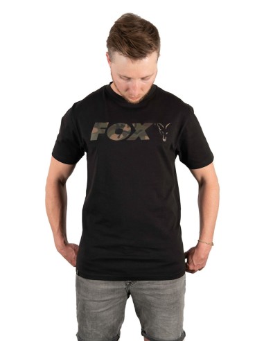 CAMISETA FOX BLACK CAMO PRINT T SHIRT (SIZE M)