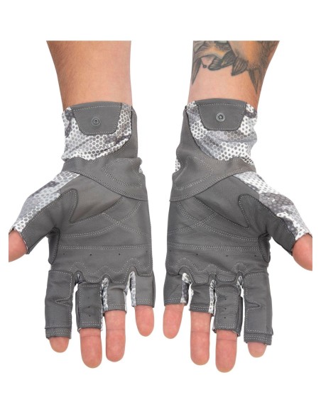 GUANTES SIMMS SOLARFLEX GUIDE GLOVE HEX FLO CAMO STEEL XS